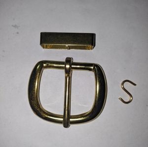 Woman's brass and gold  Belt Buckle